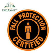 EARLFAMILY 13cm x 13cm Fall Protection Certified Safety Car Sticker Hard Hat Helmet Label Waterproof Car Accessories 2024 - buy cheap