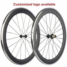700C 60mm Clincher Carbon Wheels Alloy Brake Surface for Road Bike Aluminium Braking Wheelset 2024 - buy cheap