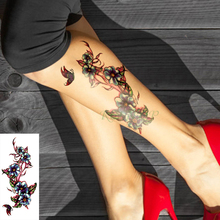 Водостойкая временная татуировка Myosotis sylватиca, цветочные тату-наклейки флэш-тату, искусственная татуировка, набор для девочек, женщин, мужчин 2024 - купить недорого