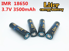 Liter energy battery 100% original 6PCS IMR18650 3.7V 3500MAH 4.8A 18650 Rechargeable battery use battery core for Flashlight 2024 - buy cheap