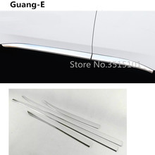 Car Styling Cover Detector ABS Chrome Side Door Body Trim Stick Strip  Molding 4pcs For Jeep Renegade 2016 2017 2018 2019 2020 2024 - buy cheap