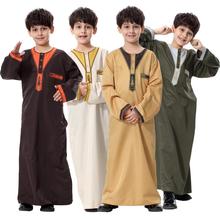 Islamic Boy Jubba Thobe Thawb Muslim Clothing Kaftan Abaya Prayer Children Robes Kids Islam for Boys Arab Middle East Ramadan 2024 - buy cheap