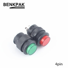16MM self-lock & momentary push button switch ON-OFF with lamp 4pin 2024 - buy cheap