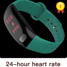 2018 new ecg monitoring blood pressure heart rate smart band bracelet whatsapp message alert hrv heath index for ios android 2024 - buy cheap