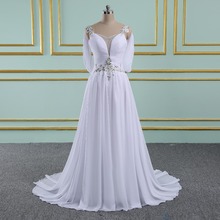 Vinca sunny-vestido de Novia con espalda abierta, traje Sexy de chifón para boda, playa, cuentas, 2021 2024 - compra barato