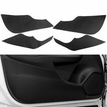 BBQ@FUKA 4pcs/set Car Inner Carbon Fiber Style Door Anti Kick Pad Trim Film Sticker For Honda Fit Jazz 2014-2018 2024 - buy cheap