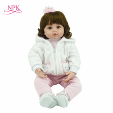 NPK-muñecas Reborn de vinilo de silicona para niños, juguetes de princesa hechos a mano, adorable chucky, 55cm 2024 - compra barato
