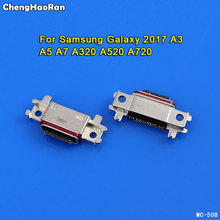 ChengHaoRan-puerto de carga para Samsung Galaxy A3, A5, A7, A320, A320F, A520, A520F, A720, Conector Micro USB, enchufe de base 2024 - compra barato
