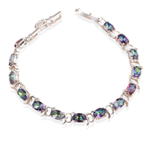 Pulseiras charmosas para mulheres design mais recente 2016, joia fashion arco-íris místico cristal tb1007a 2024 - compre barato