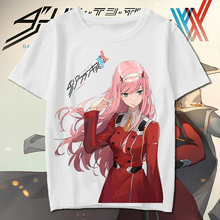 Camiseta de Cosplay de Darling In The Franxx, camisa de dibujos animados de Zero Two Code 002, Top de Anime japonés, disfraz de Halloween 2024 - compra barato