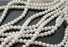 AA+ 5.5MM 160Pcs=2stands/pack Oval 100% White Natural Freshwater Loose Pearl Strand Bead Jewelry Beads 2024 - buy cheap