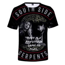 Men T Shirt Summer Fashion Riverdale South Side Serpents Printed 3D T-Shirt For Man woman Jughead Jones Archie Andrews Tee Tops 2024 - buy cheap