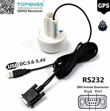 RS232 RECEIVER DB9 RS-232 GPS GLONASS receiver Antenna 4800 baud rate, support 1-10HZ   GNSS  Chip Module Design,NMEA0183. 2024 - buy cheap