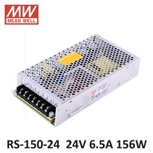 DC Power Source 24V 6.5A 156W Meanwell RS-150-24 Switching Power Supply Driver for LED Strip AC 110/220V Input to DC 24V PSU 2024 - buy cheap