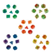 New 7pcs/set Luminous Polyhedral Sided Dice D4 D6 D8 D10 D12 D20 Set For Game Entertainment 2024 - buy cheap