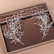 Diademas de diamantes de imitación de cristal para mujer, accesorios para el cabello de boda hechos a mano, Color plateado 2024 - compra barato