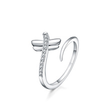 Preço de atacado anel feminino cor de prata berloque joia de casamento joia de meninas presente joia clássica lr066 2024 - compre barato