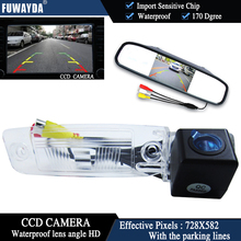 Cámara de Vista trasera de coche con Chip CCD a Color FUWAYDA para KIA SPORTAGE R 2010-2014 + Monitor de espejo retrovisor de 4,3 pulgadas a prueba de agua HD 2024 - compra barato