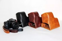 Camera Leather case bag cover for Leica V-LUX(TYP114) Camera with shoulder strap in Black/Brown/Coffee 2024 - buy cheap