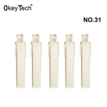 OkeyTech 10pcs/lot NO.31 KD Key Blade Metal Blank Remote Control Keydiy Flip Folding HU66 HAA For VW Passat Seat Skoda #31 Blade 2024 - buy cheap