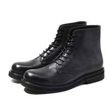 Vintage Man Boots Genuine leather Handmade High top Cargo Boots Fall Winter 2024 - buy cheap