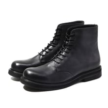 Botas masculinas vintage de couro genuíno feito a mão bota alta cargo outono inverno 2024 - compre barato