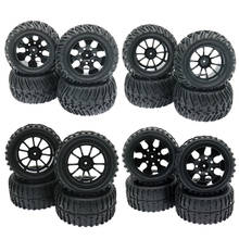 RCAWD 4PCS/Set 7 Spoke 10 Spoke Wheel Rim Tyre/tire Set for 1:10 Big Foot Monster Truck Toys Model Car Remote Control HPI HSP 2024 - buy cheap