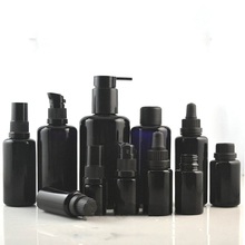 5ml Glass Dropper Bottle 10ml Black Purple Crystal Essential Oil Bottle 15ml Cosmtic Containers Bottle 20ml Refillable Toner Pot 2024 - buy cheap