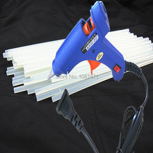 Hot New fashion 20W 100-240V Blue Mini Electric Heating Hot Melt Glue Gun Crafts Repair Tool Professional + 5 pcs Glue Sticks 2024 - buy cheap