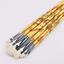 6pcs/Set Factory direct supply of high-quality wool brush 6 professional cqnnn gouache painting pen acrylic wholesale 2024 - buy cheap