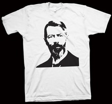 Max Weber T-Shirt Author, Writer, Philosophy, Sociology, Political Economy Book New Brand Fitness Slim Fit Political T Shirts 2024 - buy cheap