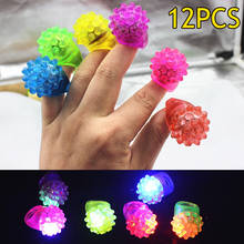 12 Pcs/ Set Strawberry Shape Flashing LED Ring Luminous Finger Rubber Rings Event Party Supplies 88 M09 2024 - buy cheap