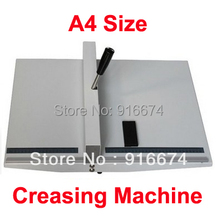 Rápido envío gratis nuevo caliente Metal A4 350mm tamaño de plegado máquina de anotar Tarjeta de papel goleador Creaser 2023 - compra barato