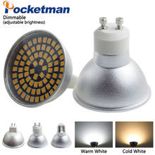 Светодиодный прожектор Pocketman GU10, с регулируемой яркостью, MR16, E27, 220 В перем. Тока 2024 - купить недорого