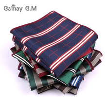 Men's Pocket Square Groom Hanky Jacquard Woven Striped Hankerchief For Men New Fashion Classic Suits Towel Hankies 2024 - buy cheap