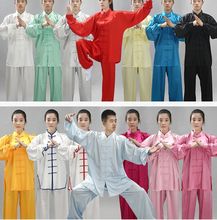 Uniformes de artes marciales Unisex de alta calidad, trajes de tai chi taijiquan, wushu, ropa de rendimiento, rojo/azul/rosa 2024 - compra barato