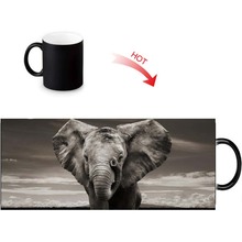 Custom Photo Magic Mugs Elephant Heat Color Changing Mug 350ml/12oz Coffee water Milk Cup DIY Gift 2024 - buy cheap