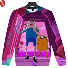 Sudadera con estampado 3D de Adventure Time para hombre y mujer, prenda deportiva de manga larga con cuello redondo, estilo Casual, a la moda, gran oferta, 2019 2024 - compra barato