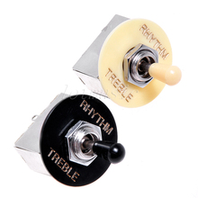 2Pcs Cream Black Knob Toggle 3 Way Pickup Selector Switch for Electric Guitar Replacement 2024 - buy cheap