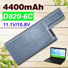 4400mAh 6Cell Laptop Battery for Dell Latitude D820 D830 DF230 D249 CF623 CF704 312-0538 451-10309 XD736 XD739 YD623 YD624 M4300 2024 - buy cheap