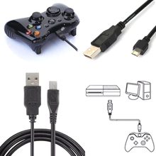 Длинный USB Кабель зарядного устройства для Sony Playstation PS4 4 беспроводной контроллер черный 1 м 2024 - купить недорого