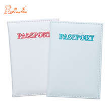 RED colorful English PU Leather Travel Passport Holder Embossing girls Passport Cover Credit Card ID Bag 2024 - buy cheap