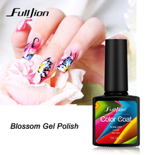 Прозрачный гель с рисунком цветения Fulljion, отмачиваемый УФ-Гель-лак для рисования ногтей, лак для дизайна ногтей, красота, маникюр, сделай сам 2024 - купить недорого