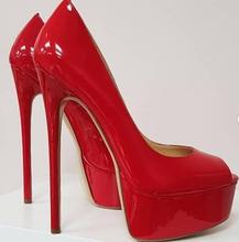 Moraima Snc Sexy Peep Toe Platform pumps Woman Super High Slip on Dress Shoes Fashion Party Dress Heels Red Black Blue 2024 - buy cheap