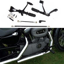 Controles delanteros para Harley Sportster XL1200 XL883, palancas, reposapiés, enlaces XL 883 1200, Iron Custom Superlow 2024 - compra barato
