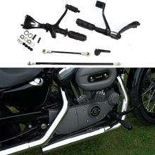 Controles de pé para harley sportster, xl1200, xl883, alavancas de apoio para os pés, caminhões para o pé, xl 883, 1200, ferro personalizado superlow 2024 - compre barato