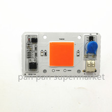 Светодиодный чип COB 50 Вт, светодиодный Лампа COB 110 В 220 В, умный Драйвер IC, светодиодный прожектор полного спектра, чип прожектора 2024 - купить недорого