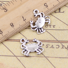 30pcs Charms Crab 15x16mm Tibetan Pendants Antique Jewelry Making DIY Handmade Craft For Bracelet Necklace 2024 - buy cheap