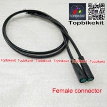 Conector de cabo à prova d'água para e-bike, 2 peças julei 5 pinos macho ou fêmea para tela lcd invólucro lcd3 lcd8h lcd8s lcd5 49cm 2024 - compre barato