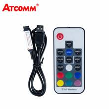 17 Key USB RGB LED Controller 5-24V RF Dimmer 4 Pin USB Interface Apply to 5050 2835 3528 RGB LED Strip Light 2024 - buy cheap
